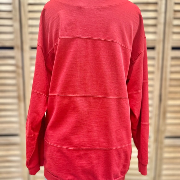 Essential Elements Vintage Red Grandpa Sweater with Pockets Size M - Picture 5 of 5